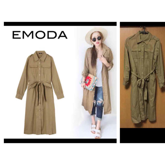 EMODA(エモダ)のエモダ サファリシャツジャケット レディースのジャケット/アウター(ミリタリージャケット)の商品写真