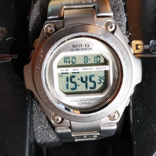 ジーショック(G-SHOCK)のCASIO G-SHOCK MR-G 100 ELﾊﾞｯｸﾗｲﾄ 純正ブレス(腕時計(デジタル))