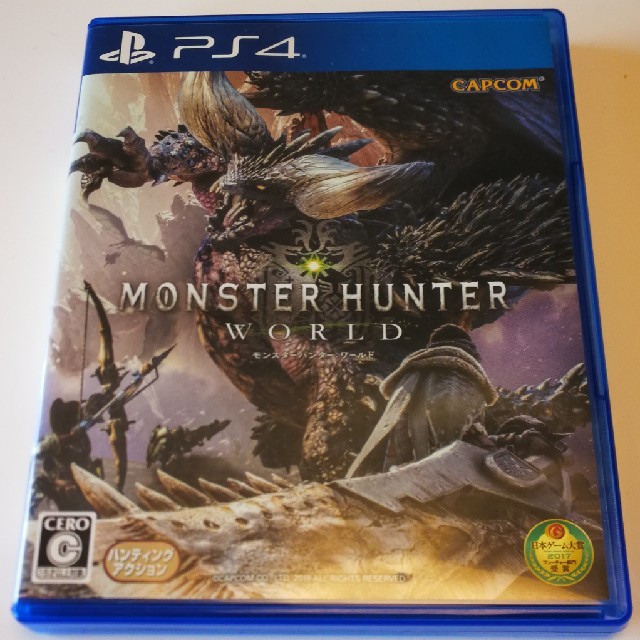 CAPCOM(カプコン)のモンスターハンターワールド PS4 エンタメ/ホビーのゲームソフト/ゲーム機本体(家庭用ゲームソフト)の商品写真