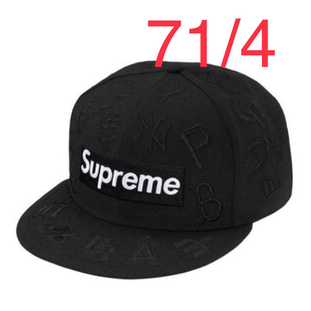 Supreme MLB New era  7 1/4  BLACK