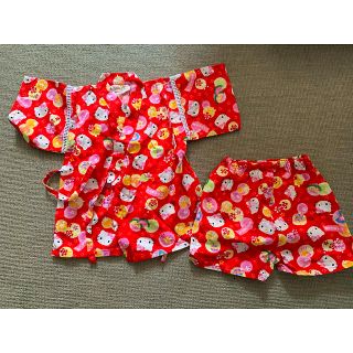 サンリオ(サンリオ)の【美品】Hello Kitty♡甚平♡95cm(甚平/浴衣)