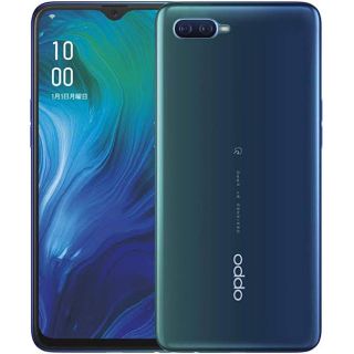 アンドロイド(ANDROID)のOPPO Reno A ブルー 128GB(スマートフォン本体)