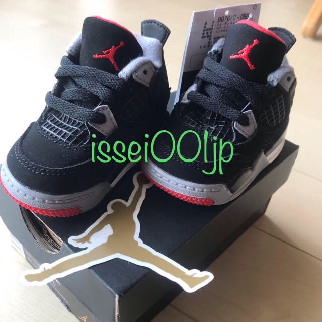 NIKE JORDAN4 RETRO(TD) BRED 8cm ブレッド ベビー