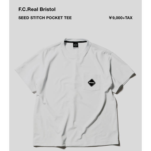 メンズF.C.Real Bristol  SEED STITCH POCKET TEE