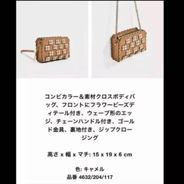 ZARA(ザラ)のZARA 3Dフラワーチェーンバッグ レディースのバッグ(ショルダーバッグ)の商品写真