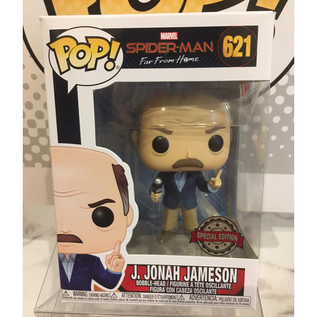 FUNKO POP! スパイダーマンFFH J・ジョナ・ジェームソン限定版