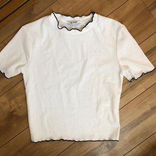 ザラ(ZARA)のZARA ハイネックパイピングTシャツ(Tシャツ(半袖/袖なし))