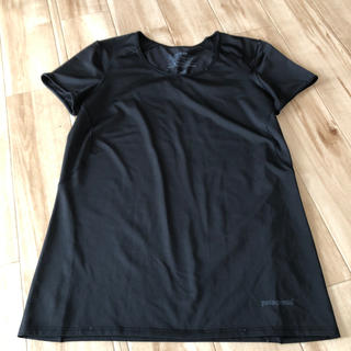パタゴニア(patagonia)のパタゴニア　ドライＴシャツ　黒　S(Tシャツ(長袖/七分))
