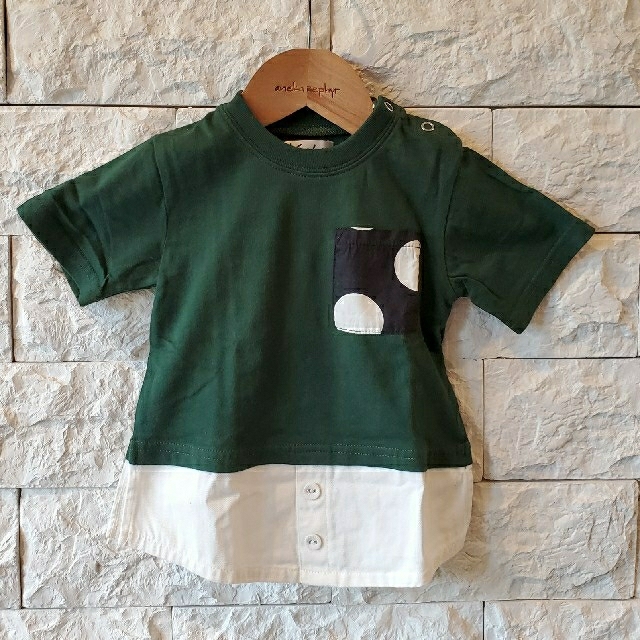 ベビー キッズ チュニック トップス ２枚セット 80センチ キッズ/ベビー/マタニティのベビー服(~85cm)(Ｔシャツ)の商品写真