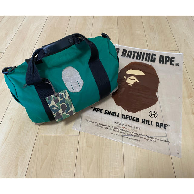 A BATHING APE アベイシングエイプ　バッグ　ドラムバッグ　レア　希少