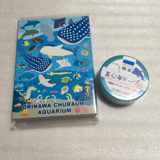 【新品】美ら海水族館　メモ　マスキングテープ  インテリア/住まい/日用品の文房具(その他)の商品写真