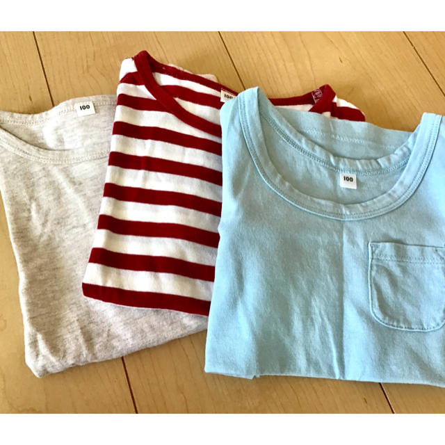 MUJI (無印良品)(ムジルシリョウヒン)の無印良品 100cm 夏服 半袖、ノースリーブ(タンクトップ) キッズ/ベビー/マタニティのキッズ服男の子用(90cm~)(Tシャツ/カットソー)の商品写真