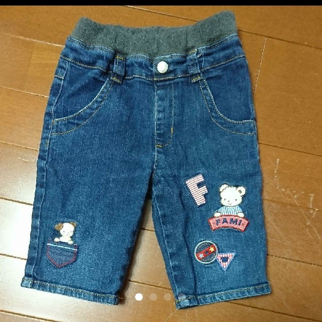 familiar(ファミリア)のハーフパンツ ファミリア 100 デニム パンツ キッズ/ベビー/マタニティのキッズ服男の子用(90cm~)(パンツ/スパッツ)の商品写真