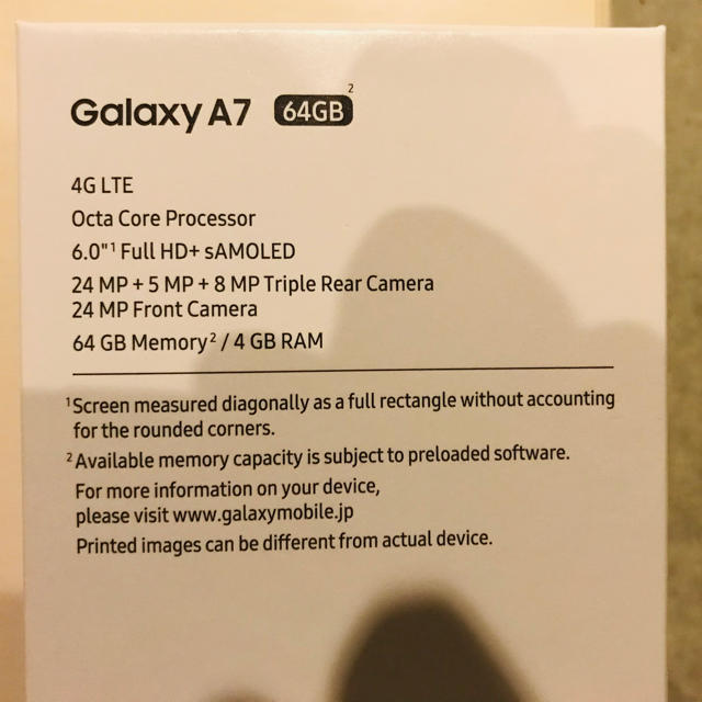 Galaxy A7 ブラック 64 GB SIMフリー 2