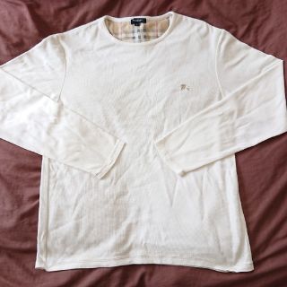 バーバリー(BURBERRY)のバーバリー BURBERRY綿100% ワンポイント ロングTシャツ (Tシャツ/カットソー(七分/長袖))