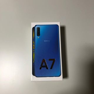 ギャラクシー(Galaxy)の残り1台　GALAXY A7ブルー　新品(スマートフォン本体)