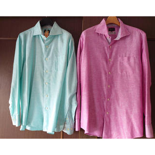 メイルアンドコー(MALE&Co.)のMALE&CO 麻シャンブレーシャツ　2枚セット(シャツ)
