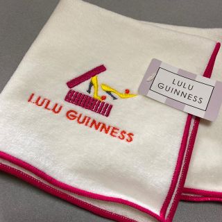 ルルギネス(LULU GUINNESS)のルルギネスタオルハンカチ新品未使用タグ付き(ハンカチ)