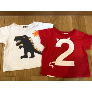 ラブアンドピースアンドマネー(Love&Peace&Money)のTシャツ　ラブ&ピース&マネー　80 2枚(シャツ/カットソー)