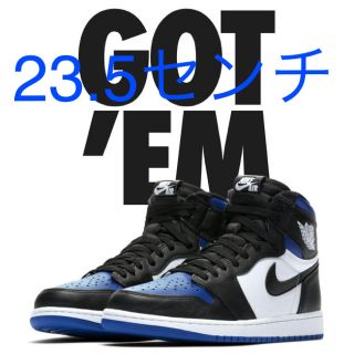 ナイキ(NIKE)の23.5センチ NIKE AIR JORDAN 1 ROYAL TOE(スニーカー)