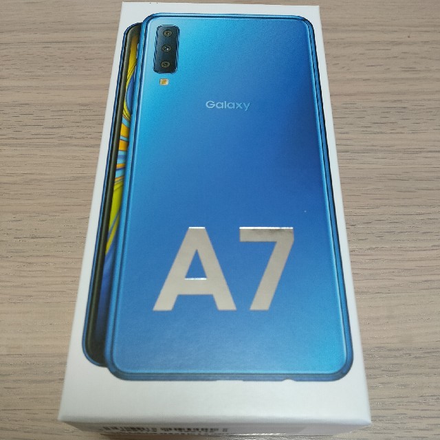 Galaxy A7 ブルー 64 GB SIMフリー ギャラクシー 成約済-