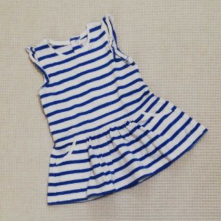 プチバトー(PETIT BATEAU)のプチバトー ボーダー ワンピース 67cm(ワンピース)