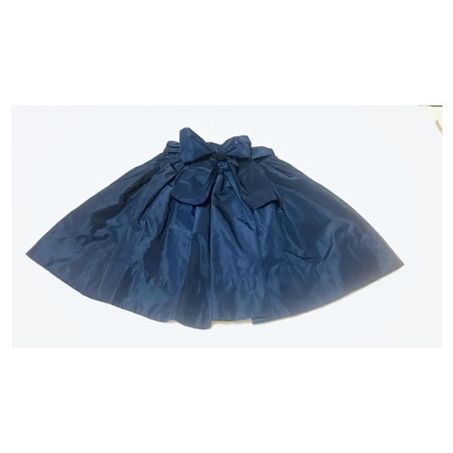 Ank Rouge(アンクルージュ)の光沢ウエストリボンスカート レディースのスカート(ひざ丈スカート)の商品写真