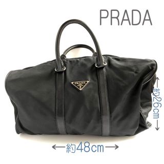 プラダ(PRADA)のひ様専用PRADA黒旅行用バッグボストンバッグ中古　保証書箱なし(ボストンバッグ)