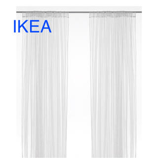 イケア(IKEA)のイケア IKEA ネットカーテン 2枚1組【新品 未使用】(レースカーテン)