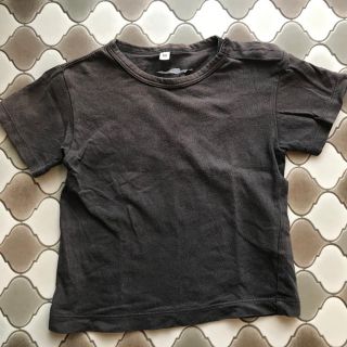 ムジルシリョウヒン(MUJI (無印良品))の黒い半袖Tシャツ　80 無印良品(Ｔシャツ)