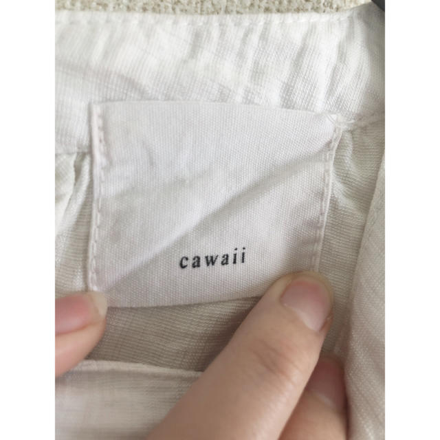 cawaii(カワイイ)のcawaii 白 レース トップス ブラウス  レディースのトップス(シャツ/ブラウス(半袖/袖なし))の商品写真