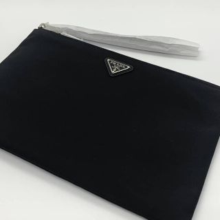 プラダ(PRADA)の【新品・未使用品】PRADA プラダ クラッチバック 黒(セカンドバッグ/クラッチバッグ)