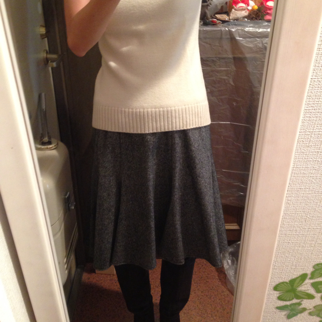 QUEENS COURT(クイーンズコート)のクイーンズコート☆ツイードスカート レディースのスカート(ひざ丈スカート)の商品写真