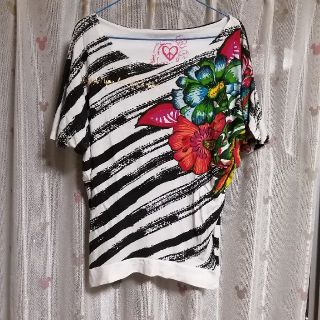 デシグアル(DESIGUAL)のデシグアル ボーダーTシャツ (Sサイズ)(Tシャツ(半袖/袖なし))