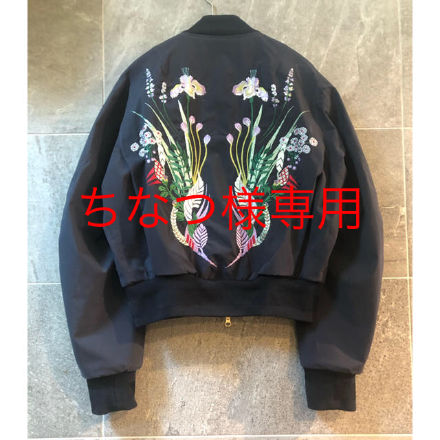 mame(マメ)の希少　mame マメ　デサント　MA-1ジャケット　DESCENTE  フラワー レディースのジャケット/アウター(ブルゾン)の商品写真