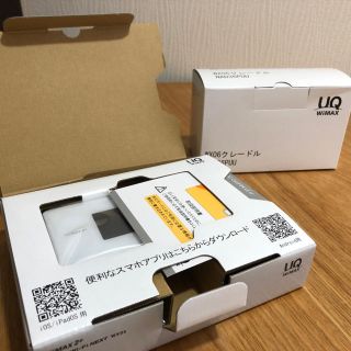 エヌイーシー(NEC)の【新品】WiMAX WX06 クラウド ホワイト クレードル 付き【未使用】(その他)