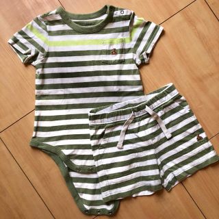 ベビーギャップ(babyGAP)のbabygap ロンパースと短パンのセット(ロンパース)