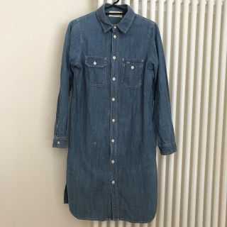 ダブルクローゼット(w closet)のWクローゼット　デニムシャツワンピース(ひざ丈ワンピース)