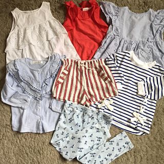 ザラキッズ(ZARA KIDS)のzara baby girl 104女の子 夏服 まとめ売り 7+22着(Tシャツ/カットソー)