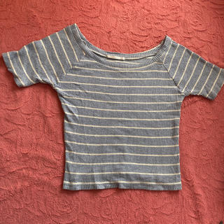 レトロガール(RETRO GIRL)のRETRO GIRL 水色ボーダーTシャツ(Tシャツ(半袖/袖なし))