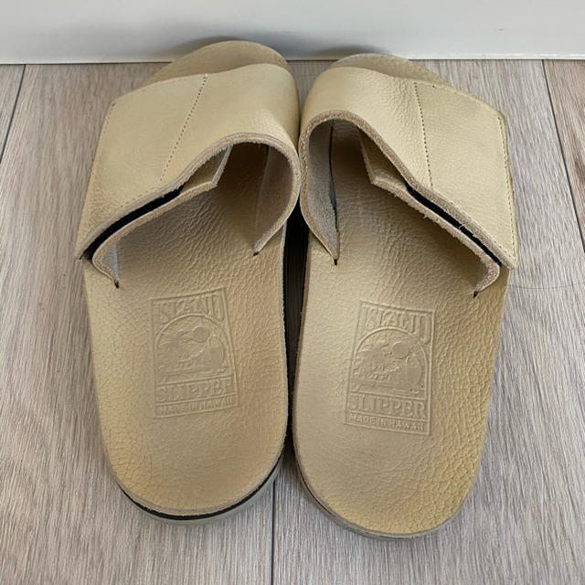 ISLAND SLIPPER(アイランドスリッパ)の【最終値下げ】ISLAND SLIPPER シボレザー　ベルクロサンダル レディースの靴/シューズ(サンダル)の商品写真