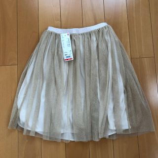 ユニクロ(UNIQLO)のUNIQLO GIRS チュールラメスカート160センチ(スカート)