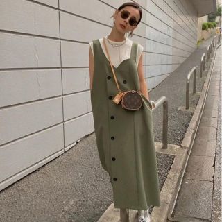 アメリヴィンテージ(Ameri VINTAGE)の今期完売アメリヴィンテージ2way BACK BUTTOM DRESS (ロングドレス)