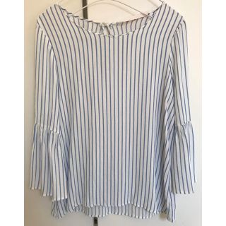 ザラ(ZARA)のZARA ストライプブラウス(シャツ/ブラウス(長袖/七分))