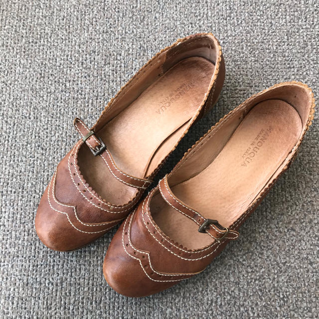 ADIEU TRISTESSE(アデュートリステス)のMANOUQA マノーク　レザーパンプス レディースの靴/シューズ(ローファー/革靴)の商品写真