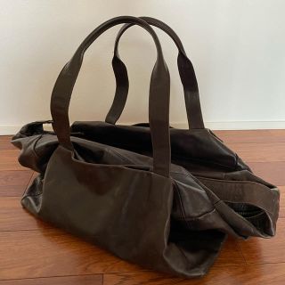 アンドゥムルメステール(Ann Demeulemeester)のANN DEMEULEMEESTER アンドゥムルメステール本革レザーバック(ボストンバッグ)