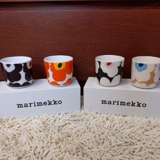 マリメッコ(marimekko)のマリメッコ　ウニッコ　ラテマグ4個セット(グラス/カップ)