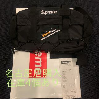 シュプリーム(Supreme)のシュプリーム　ウエストバッグ　黒　19aw 新品未使用(ウエストポーチ)