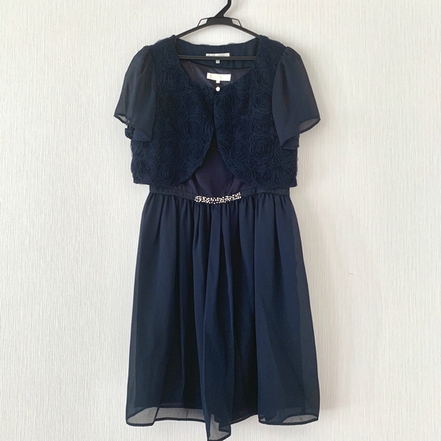 kumikyoku（組曲）(クミキョク)の組曲　膝丈ドレス　ボレロセット レディースのフォーマル/ドレス(ミディアムドレス)の商品写真