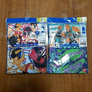 ニシマツヤ(西松屋)の新品未使用未開封 100cm パンツ&シャツ 仮面ライダー 戦隊 男子(下着)